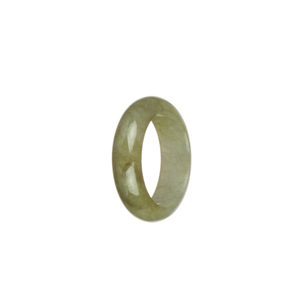 Genuine Olive Green Jadeite Jade Ring- US 9.75