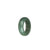 Genuine Green Burma Jade Ring  - US 8