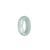 Real Greyish White Burma Jade Ring - US 9.5