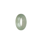 Genuine Pale Green Jade Ring- US 8.25