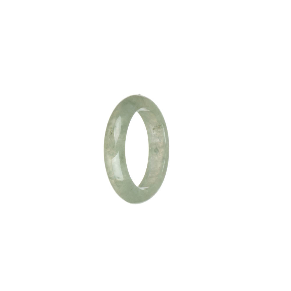 Genuine Icy Pale Green Jade Band - US 8.25