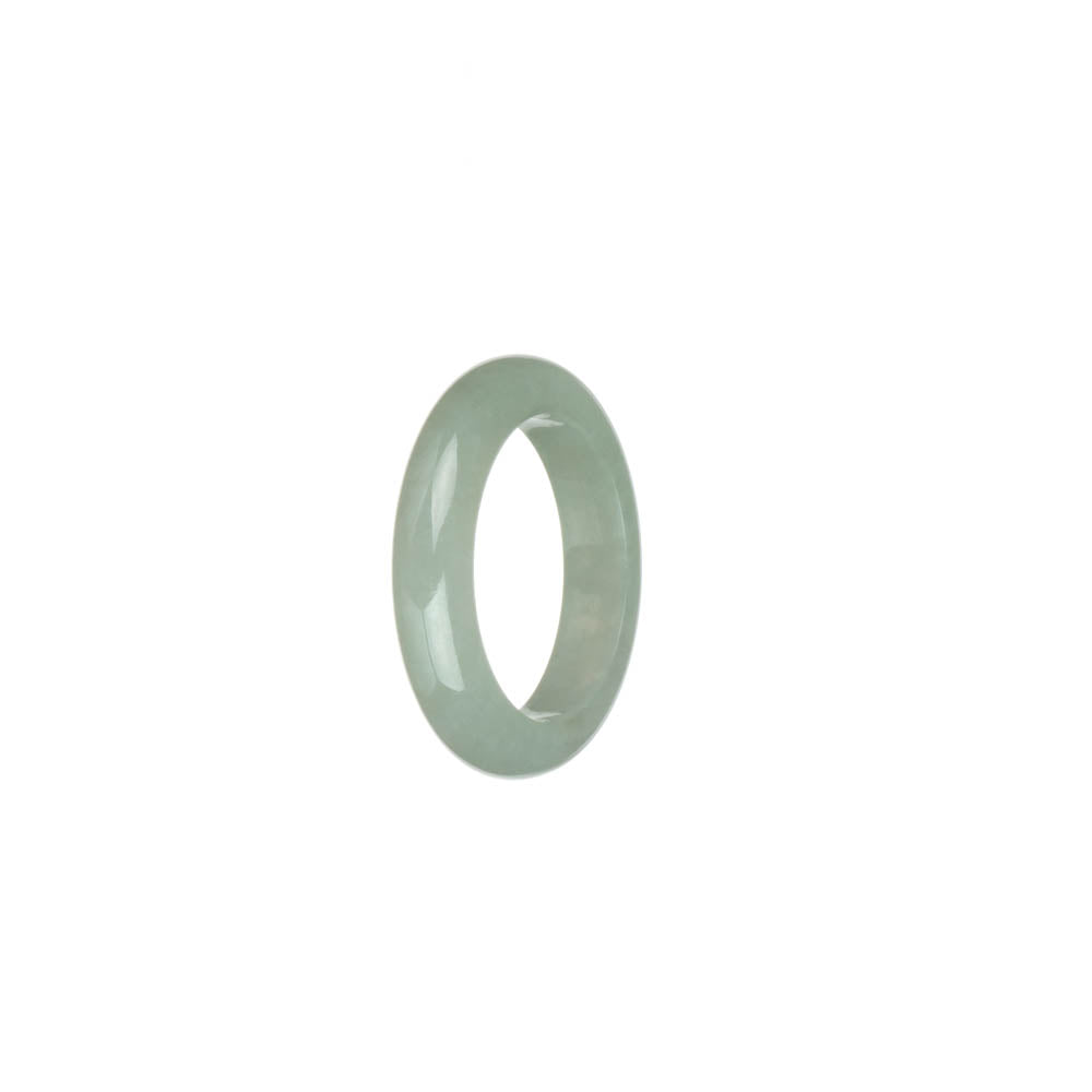 Authentic Pale Green Jadeite Jade Band - US 8.25