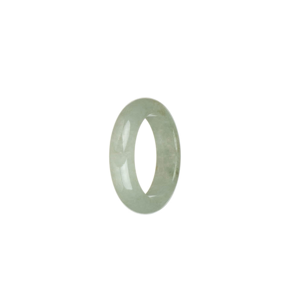 Genuine Pale Green Jadeite Jade Ring- US 8.5