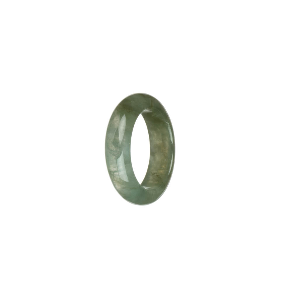 Authentic Icy Green Burma Jade Band - US 8