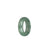 Real Green with Imperial Green Patterns Burma Jade Ring  - US 8.5