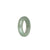 Certified Light Green Burma Jade Ring - US 9.5