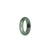 Certified Light Green with Deep Green Jade Ring  - US 7.5