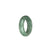 Genuine Green Burma Jade Band - US 9.5