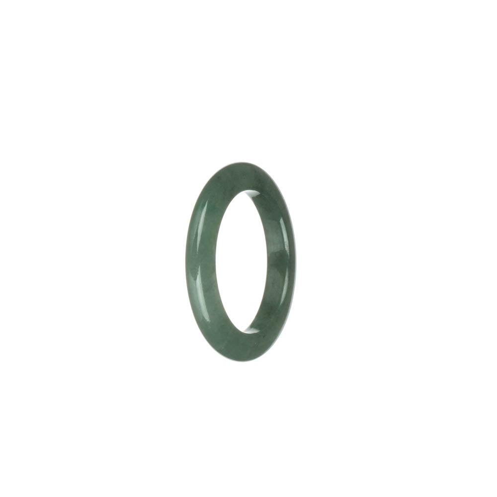 Certified Green Burmese Jade Ring - US 9