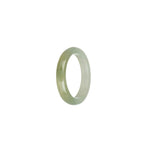 Genuine Pale Green with White Burma Jade Band - US 10