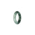 Genuine Deep Green with Light Green Jadeite Jade Band - US 7