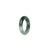 Genuine Deep Green with Light Green Jadeite Jade Band - US 7