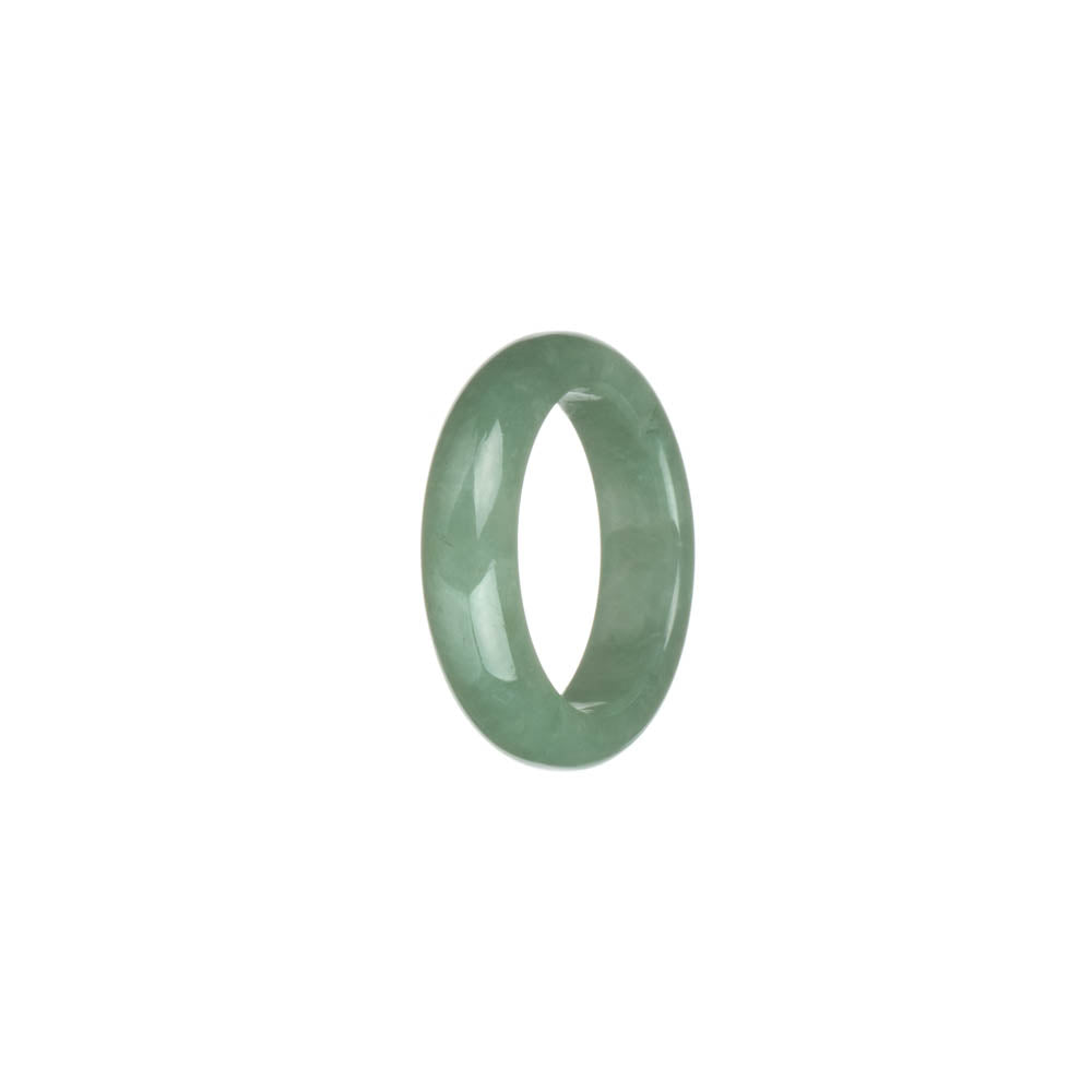 Genuine Green Burmese Jade Ring - US 9.5