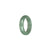 Genuine Green Burmese Jade Ring - US 9.5