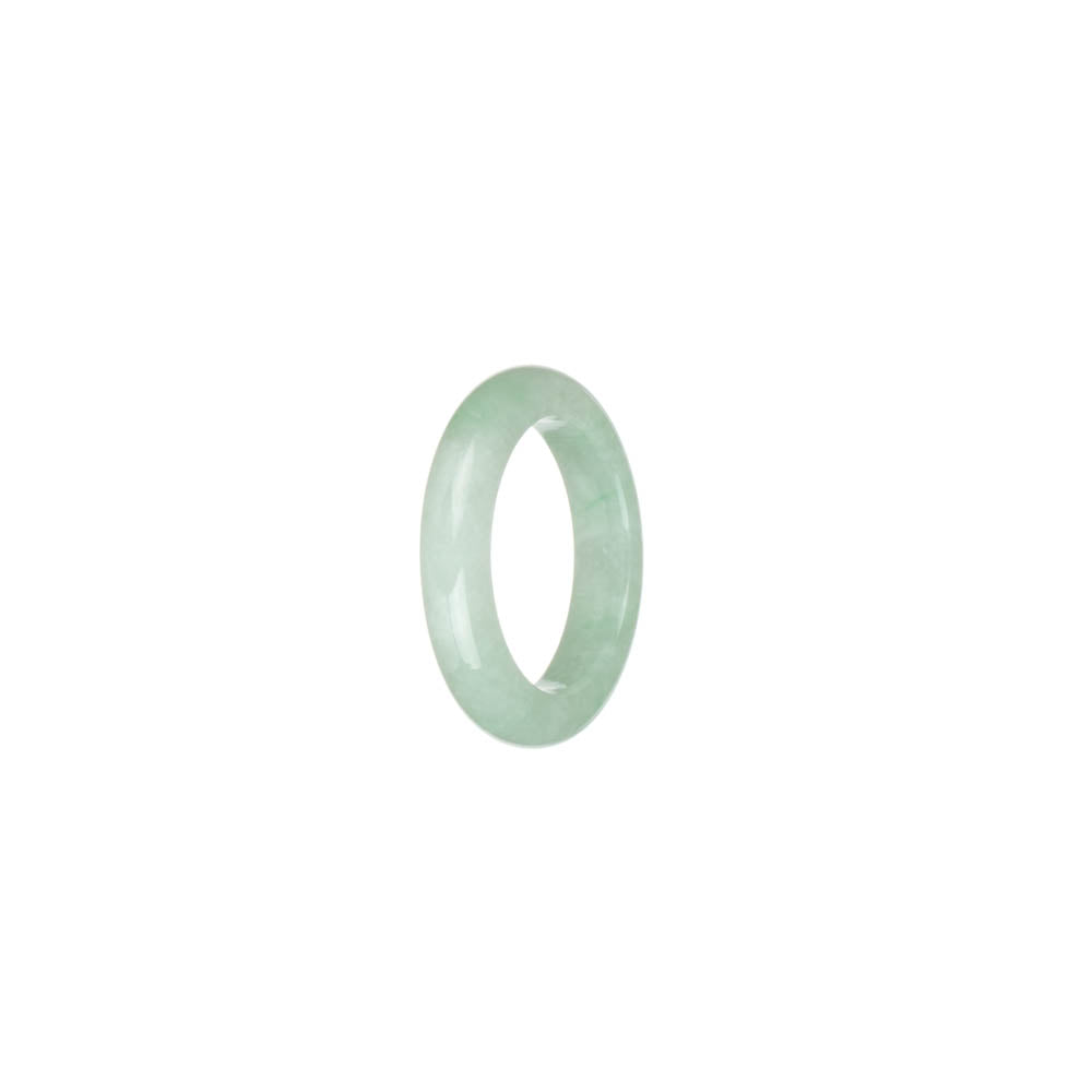 Certified Light Green with White Jade Band - US 6