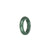 Certified Green Jade Ring - US 7.25