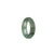 Real Green with Pale Green Burma Jade Band - US 9.5