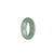 Authentic Light Green Jadeite Jade Band - US 9.5