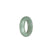 Authentic Light Green Jadeite Jade Band - US 9.5