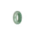 Genuine Green with Pale Green Jadeite Jade Band - US 6.75