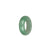 Genuine Green with Pale Green Jadeite Jade Band - US 6.75