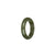 Certified Olive Green Jade Band - US 10