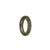 Certified Olive Green Jade Band - US 10