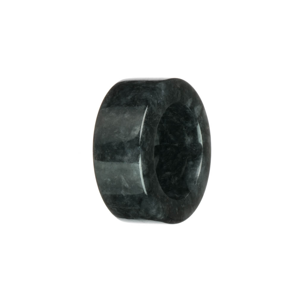 Authentic Black with Grey Jade Band - US 11