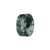 Genuine Black with Grey Burmese Jade Ring - US 10