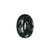 Authentic Black with Grey Burma Jade Ring  - US 11