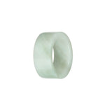 Real White with Pale Green Jade Ring- US 12
