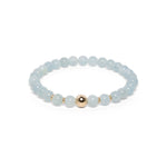 The Solitaire Bracelet with Aquamarine