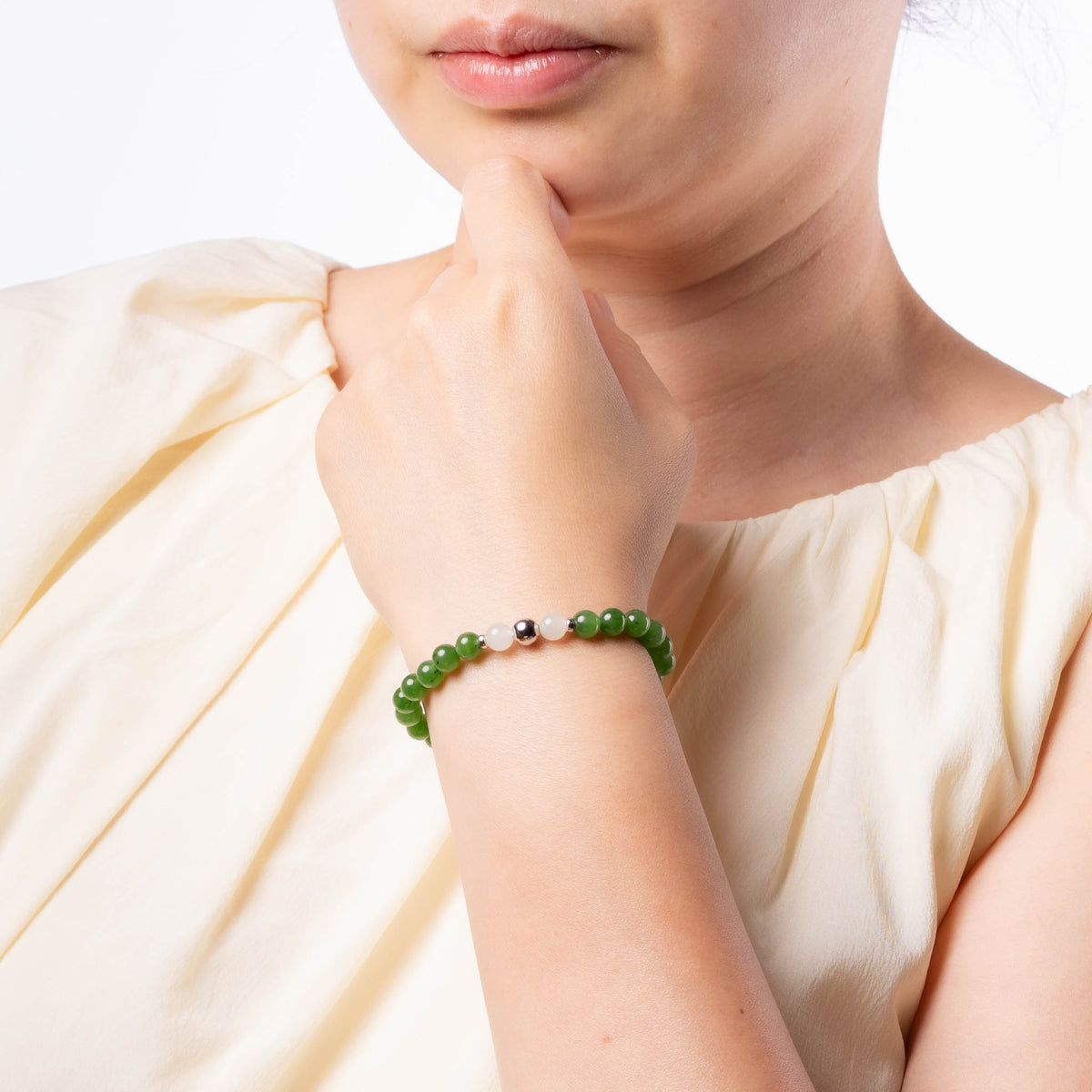 Awaken Soul Green Jade Bracelet