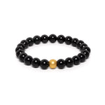 The Solitaire Bracelet with Black Fei Cui Jade