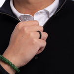 Sereniti Black Burmese Jade Ring