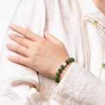 Chakra Glow Jade Bracelet with Burmese Jade