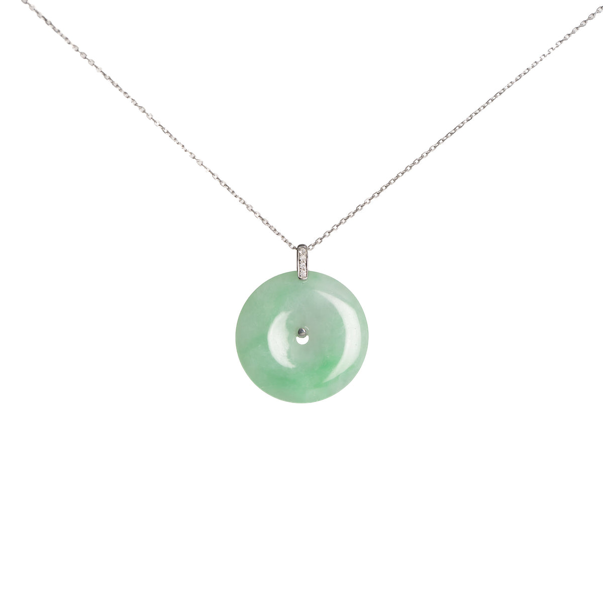 Classic Jade Disc - Diamond Crest