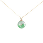 Classic Jade Disc - Diamond Butterfly