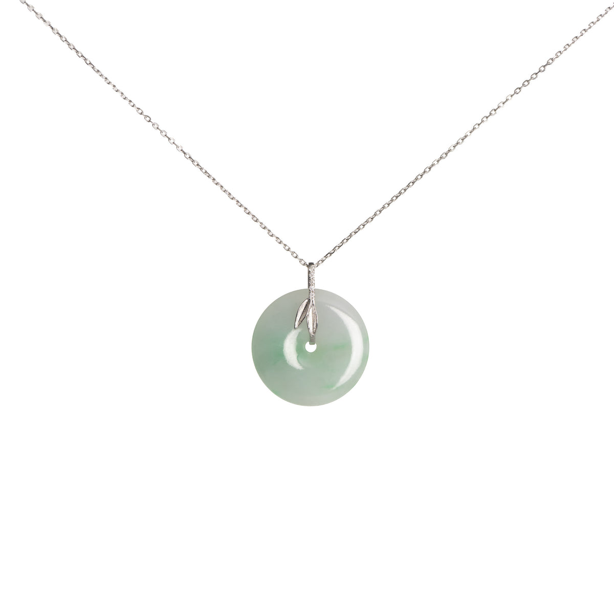 Classic Jade Disc - Diamond Leafs