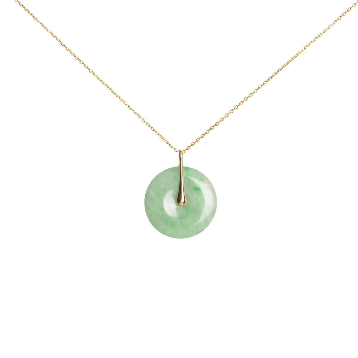 Classic Jade Disc - Sleek Teardrop