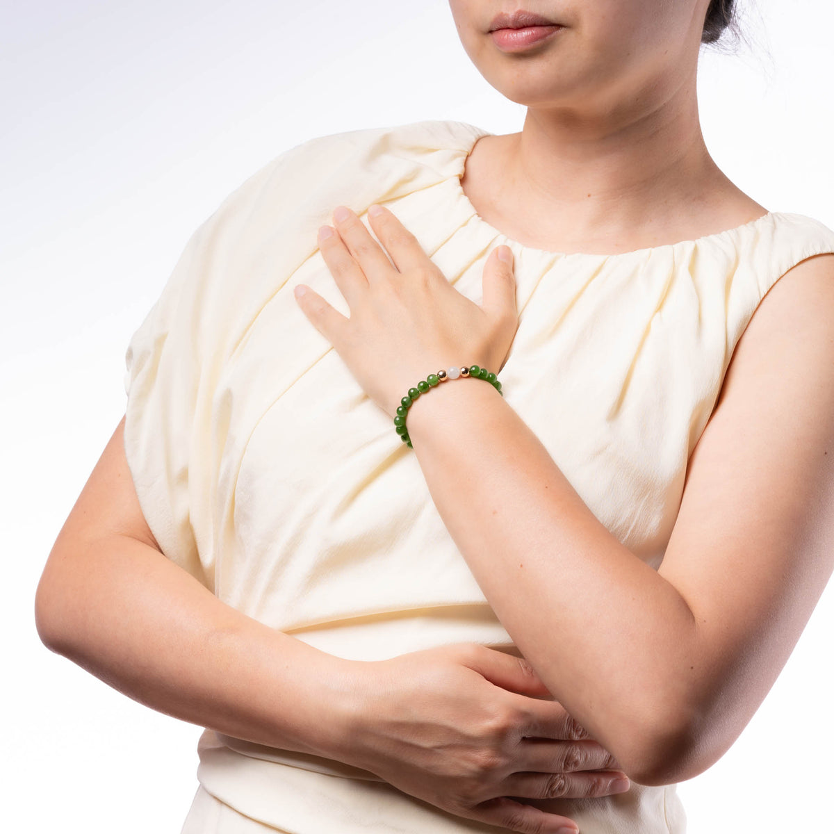 Divine Touch Jade Bracelet with Jadeite Jade