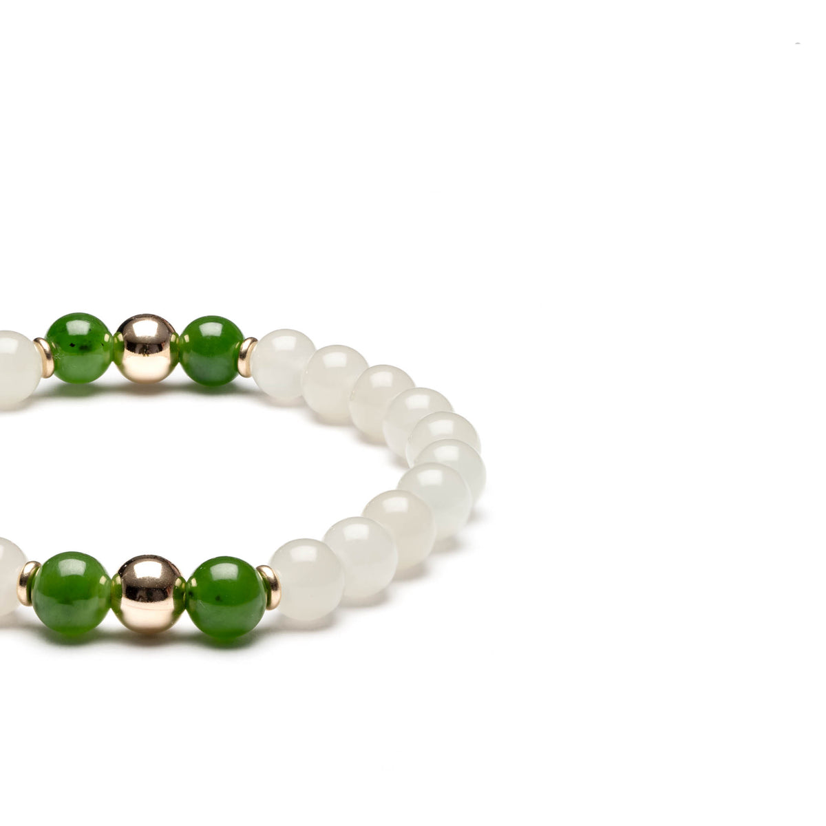 Eternal Soul White Jade Bracelet