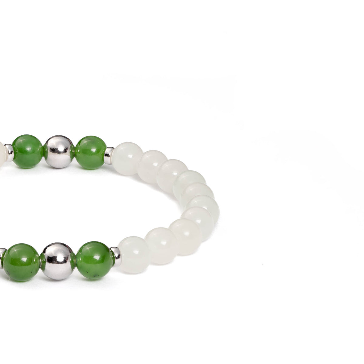 Eternal Soul White Jade Bracelet