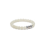 Ethereal Stillness Bracelet with White Jade