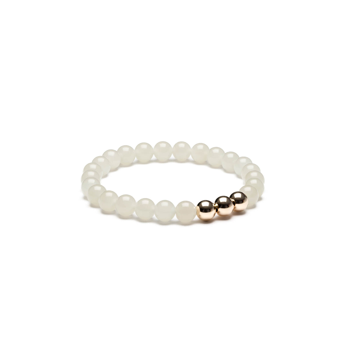 Ethereal Stillness Bracelet with White Jade