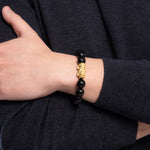 The Fortune Pixiu Bracelet with Black Fei Cui Jade