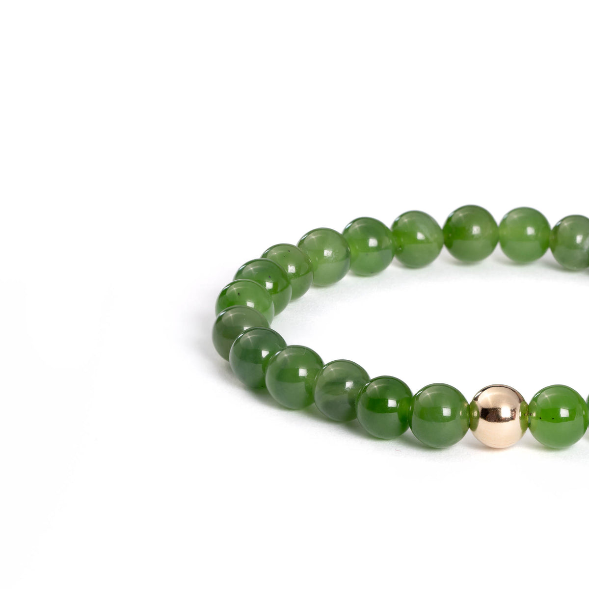 Green Aura Flow Bracelet with Hetian Nephrite Jade