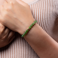 Nephrite Bead Bracelets