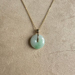 Kandy Donut Classic Large Jade Pendant- Green