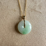 Kandy Donut Classic Large Jade Pendant- Green